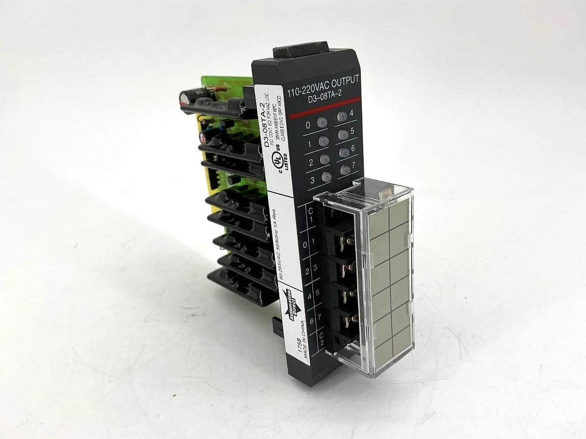 New Automation Direct D3-08TA-2 Output Module 110-220VAC 1A 80-265VAC D308TA2