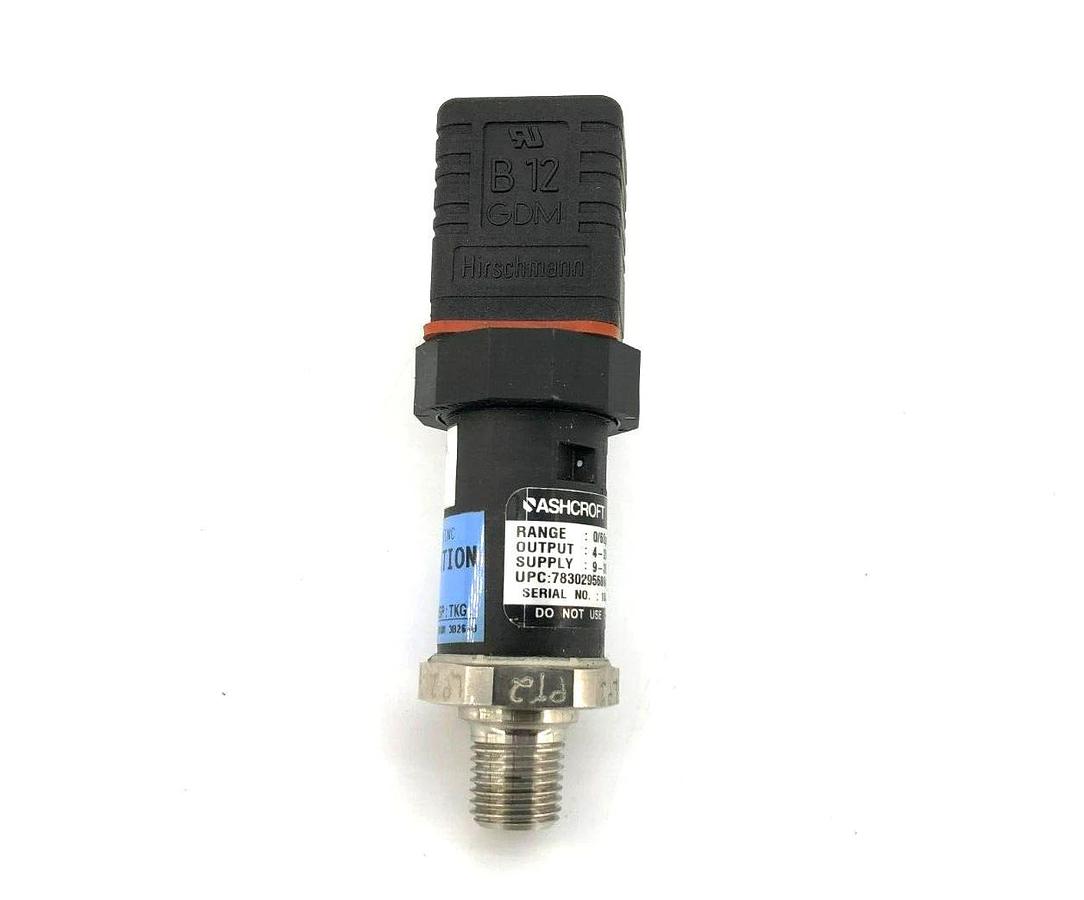 Used Ashcroft G17M0242DO60# Pressure Transducer 0 To 60 PSI