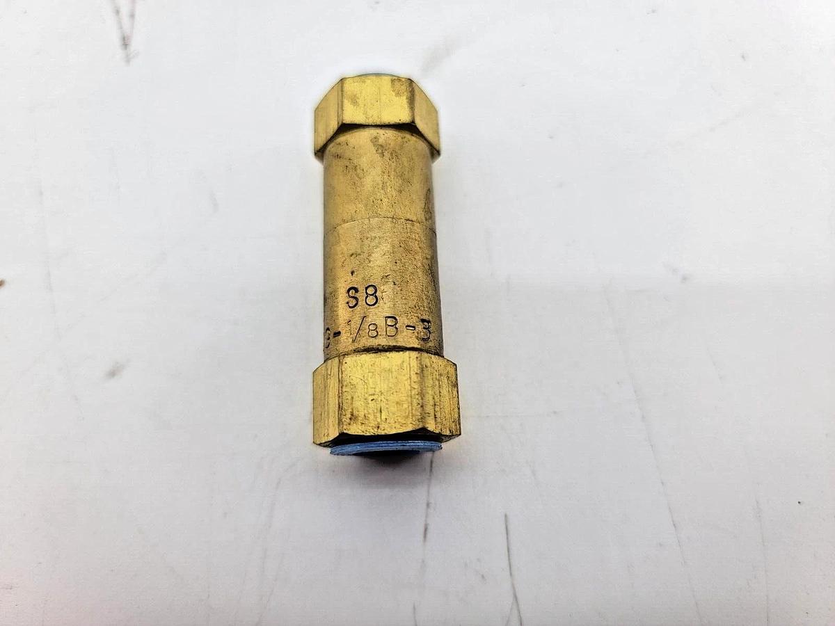 New Teledyne 404GG-1/8B-3 Hydraulic Ball Check Valve S8 Female Parker