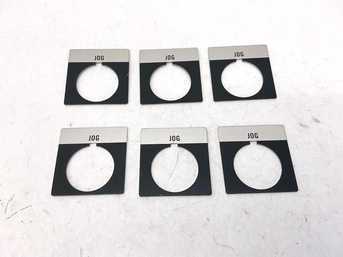 Lot of 6 New Allen Bradley 800T-X517 Ser A Legend Plate Jog Accessory