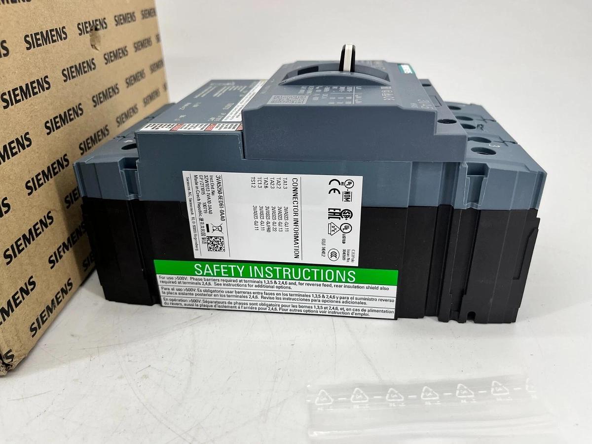 New Siemens 3VA5250-6ED61-0AA0 Circuit Breaker 50A 480V