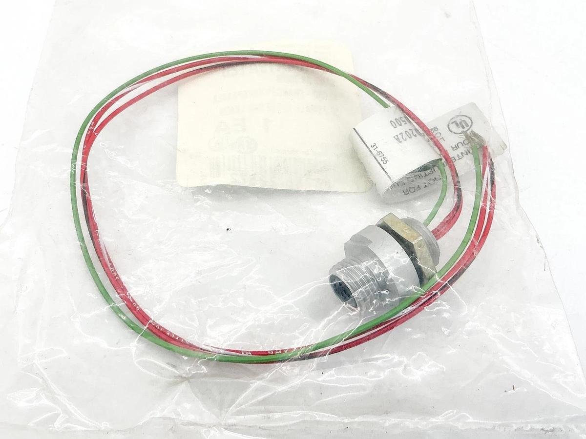 New Brad Harrison 7R3A04A19A120 Mico-Change Receptacle 3P Female 12" Lead 70206