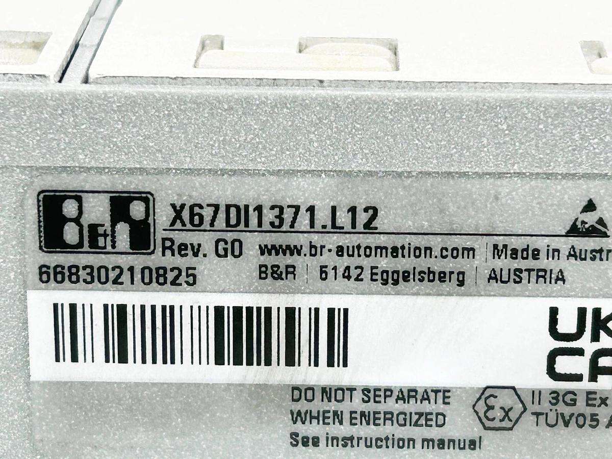 New B&R Automation X67DI1371.L12 Digital Input Module M12 16 Inputs 24VDC
