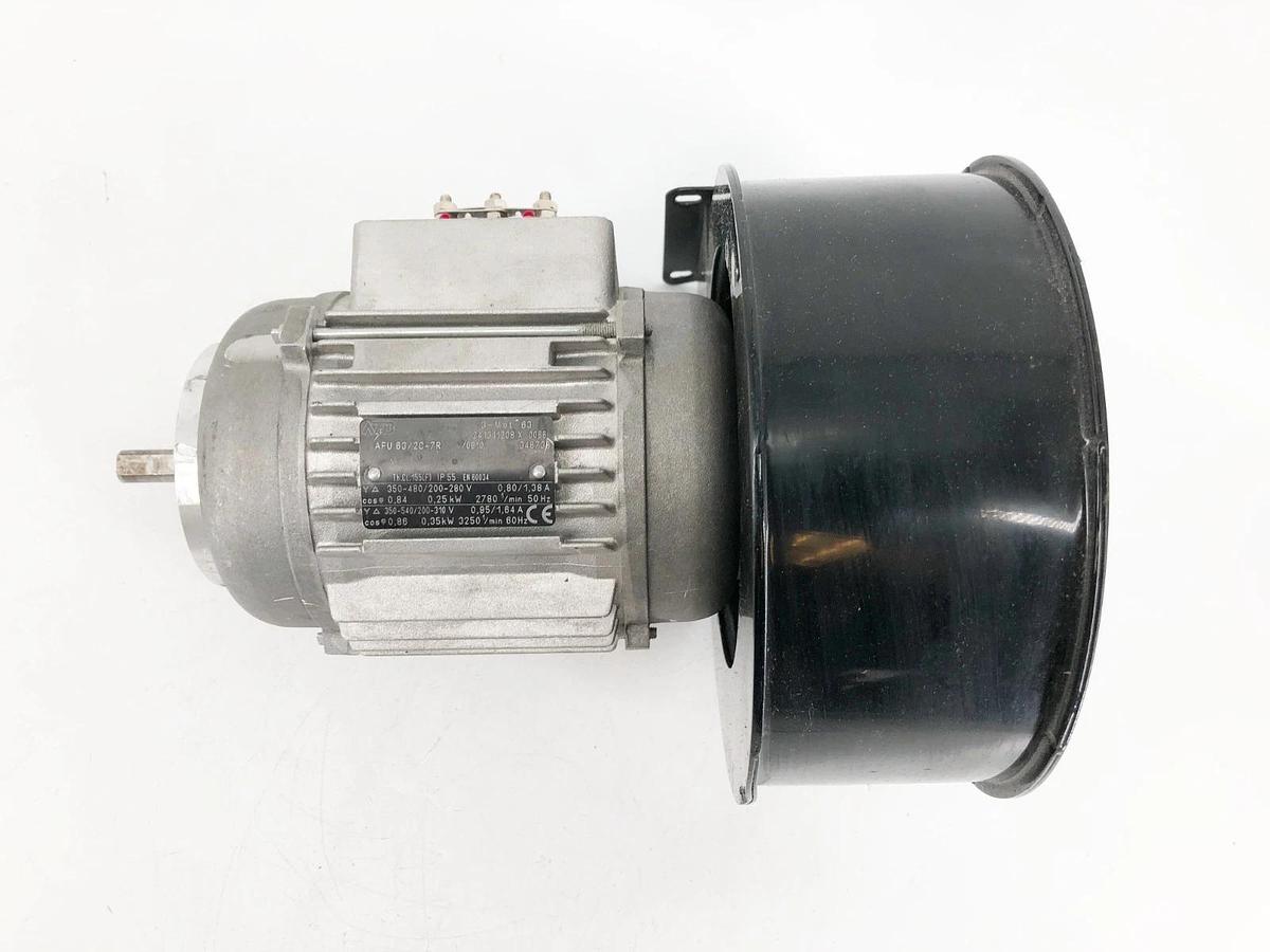 Used ATB AFU 63/2C-7R Motor with RBW50100 Blower Wheel 3-Phase 540VAC