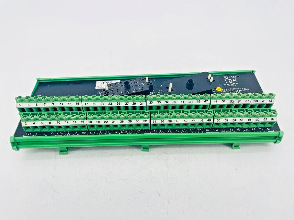Used Siemens Moore 16193-1-4 IDM Marshalled Termination Board 115VAC