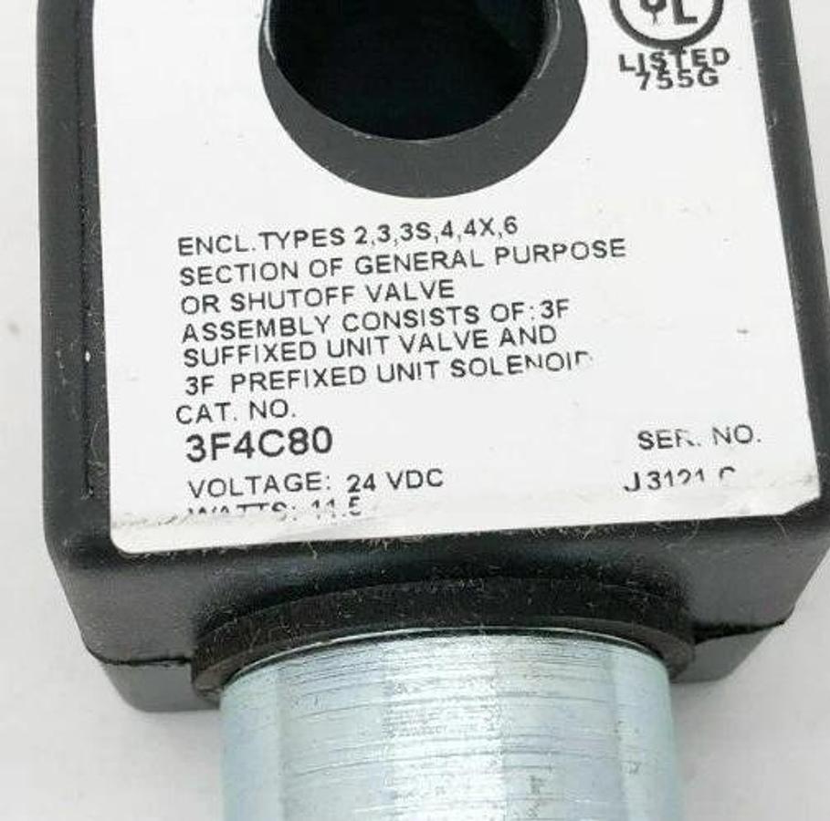 New Parker 3F4C80 Solenoid Coil 24VDC 11.5W - No Box