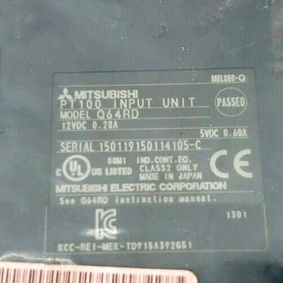 New Mitsubishi Q64RD PT100 Input Module, 12VDC 0.28A