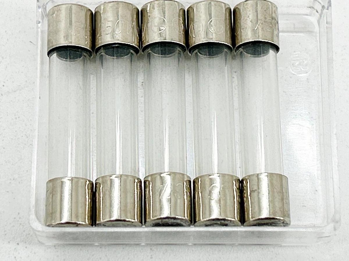 New Lot of 10 Bussmann AGC-1/4 Fuse 0.25A 250V