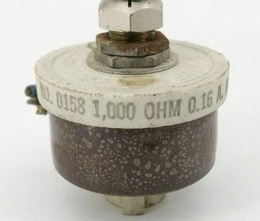 Used Ohmite 0158 Power Resistor Potentiometer 1000 Ohm 0.16A