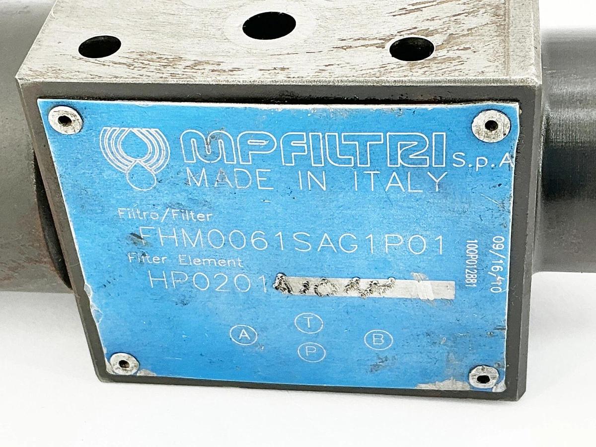 Used MP Filtri FHM0061SAG1P01 Hydraulic Filter Valve Assembly HP0201A10AH