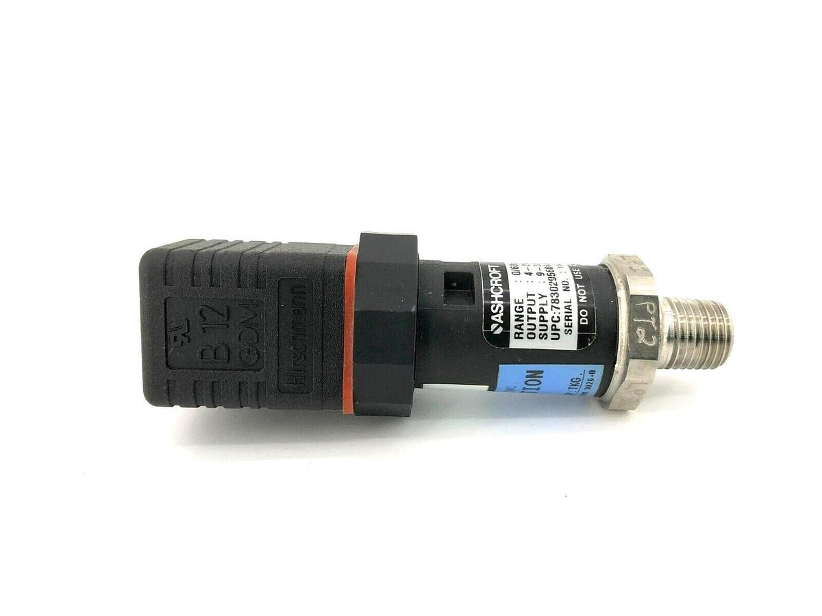 Used Ashcroft G17M0242DO60# Pressure Transducer 0 To 60 PSI