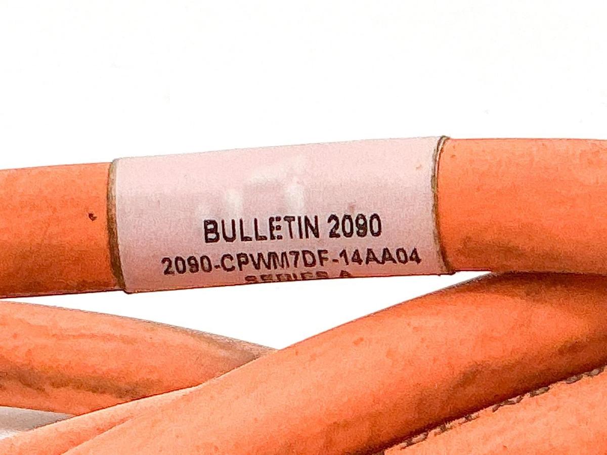 Used Allen Bradley 2090-CPWM7DF-14AA04 Power Feedback Cable 600V 13' Ser.A