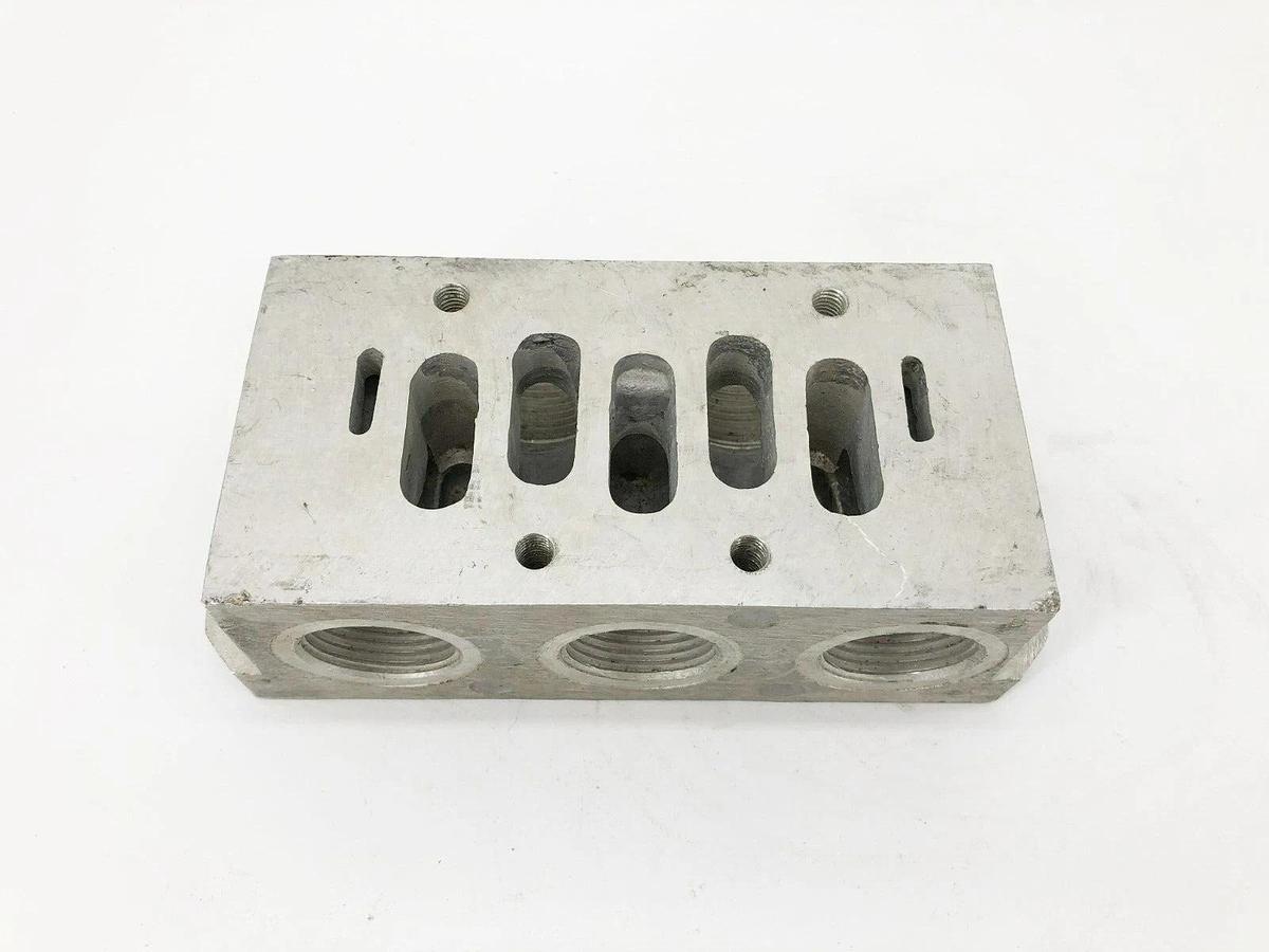 New Rexroth R432015310 Pneumatic Valve Subplate 1" Ports