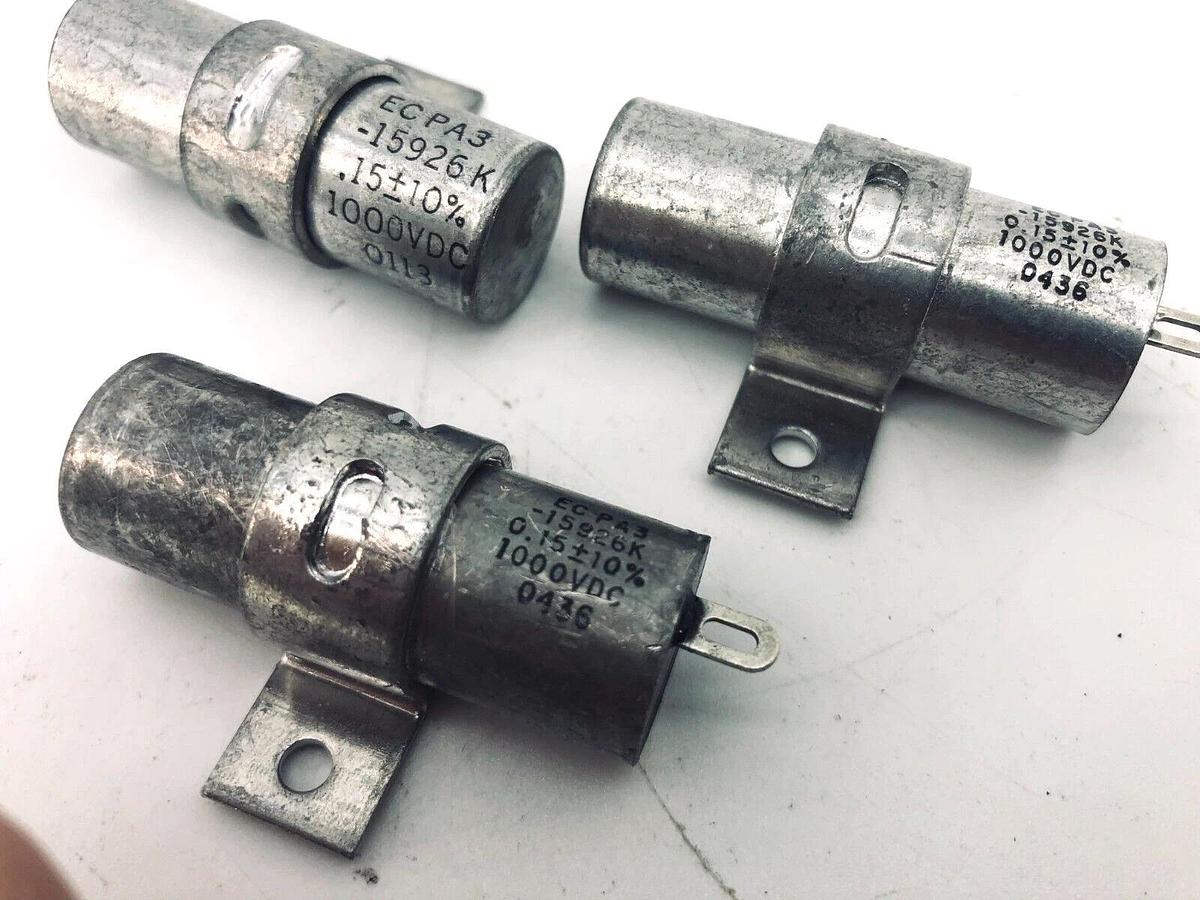 Lot of 3 NEW EC Capacitor PA3-15926K 1000VDC 0.15±10%