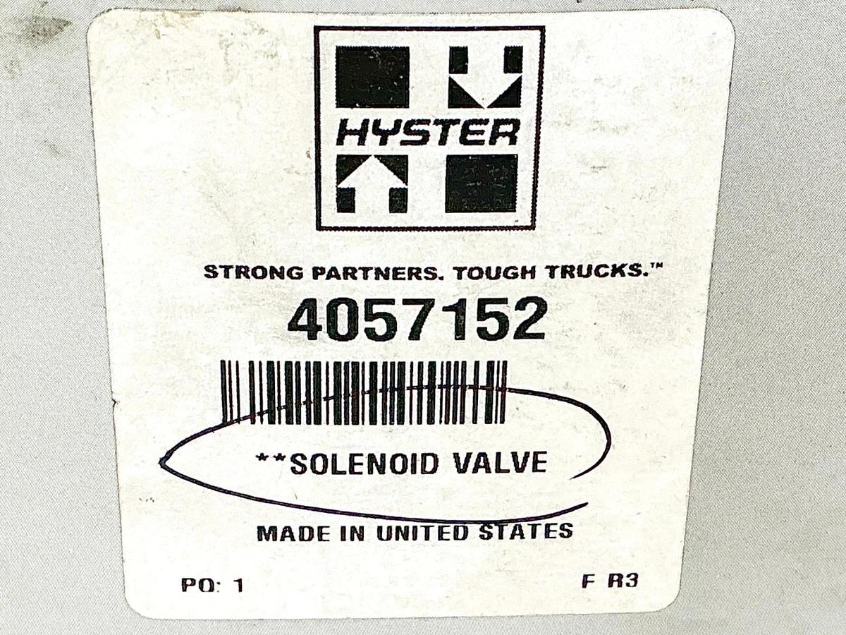 New Hyster 4057152 Solenoid Valve 12V