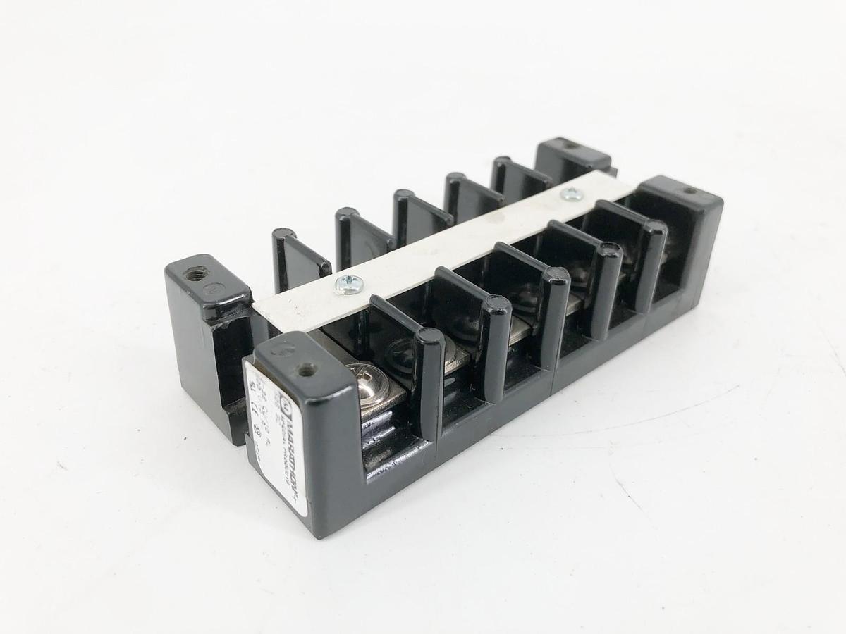 Used Marathon 1506 SC Terminal Block 6-Position 600VAC 75A 10-22 CU/10 AL