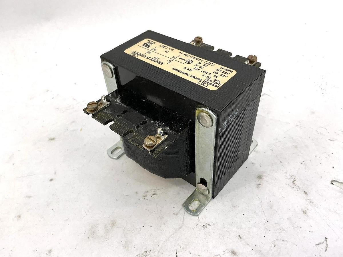 New Square D 9070EO-3 Control Circuit Transformer .15kVA Pri. 120V Sec. 24V