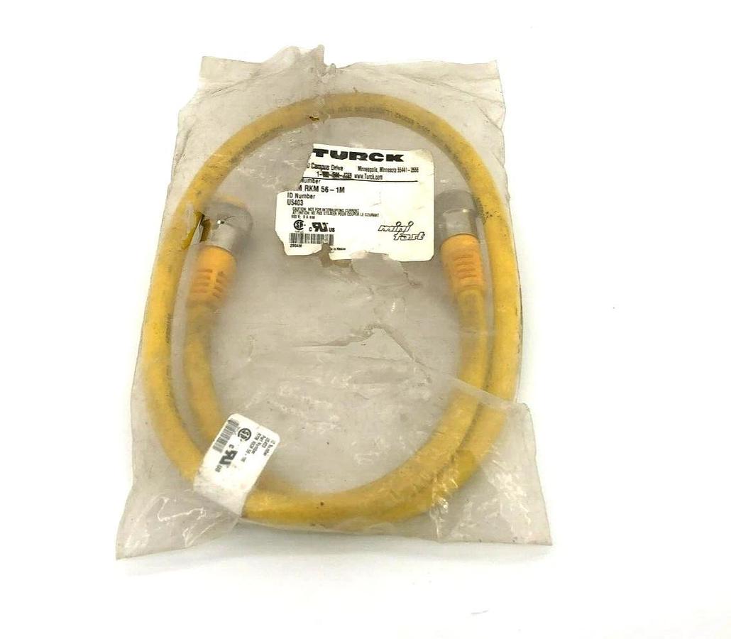 New Turck RYM RKM 56-1M Extension Minifast Cordset Cable U5403