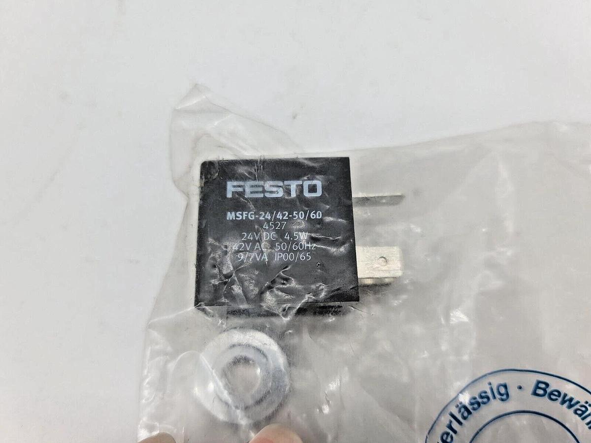New Festo MSFG-24/42-50/60 4527 Solenoid Coil 24VDC 4.5W 42VAC