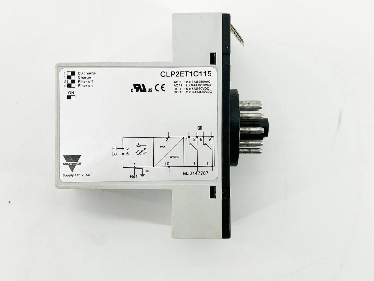 New Carlo Gavazzi CLP2ET1C115 Conductive Level Sensor 115Vac 50/60Hz 2P 11Pin