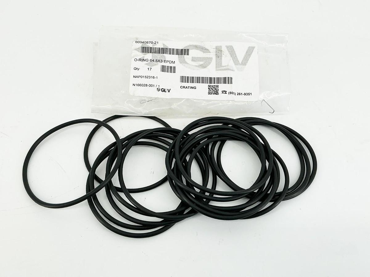 New Lot of 17 GL&V NAP0152316-1 O-Ring 64.5X3 EPDM