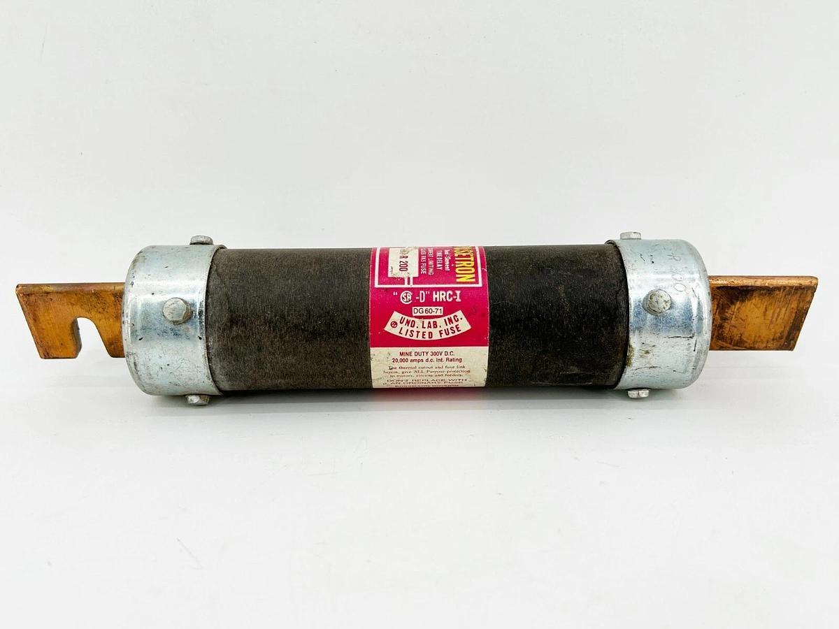 Used Bussmann FRS-R-200 Dual Element Time Delay Fuse 200A 600VAC RK5 W/O Box