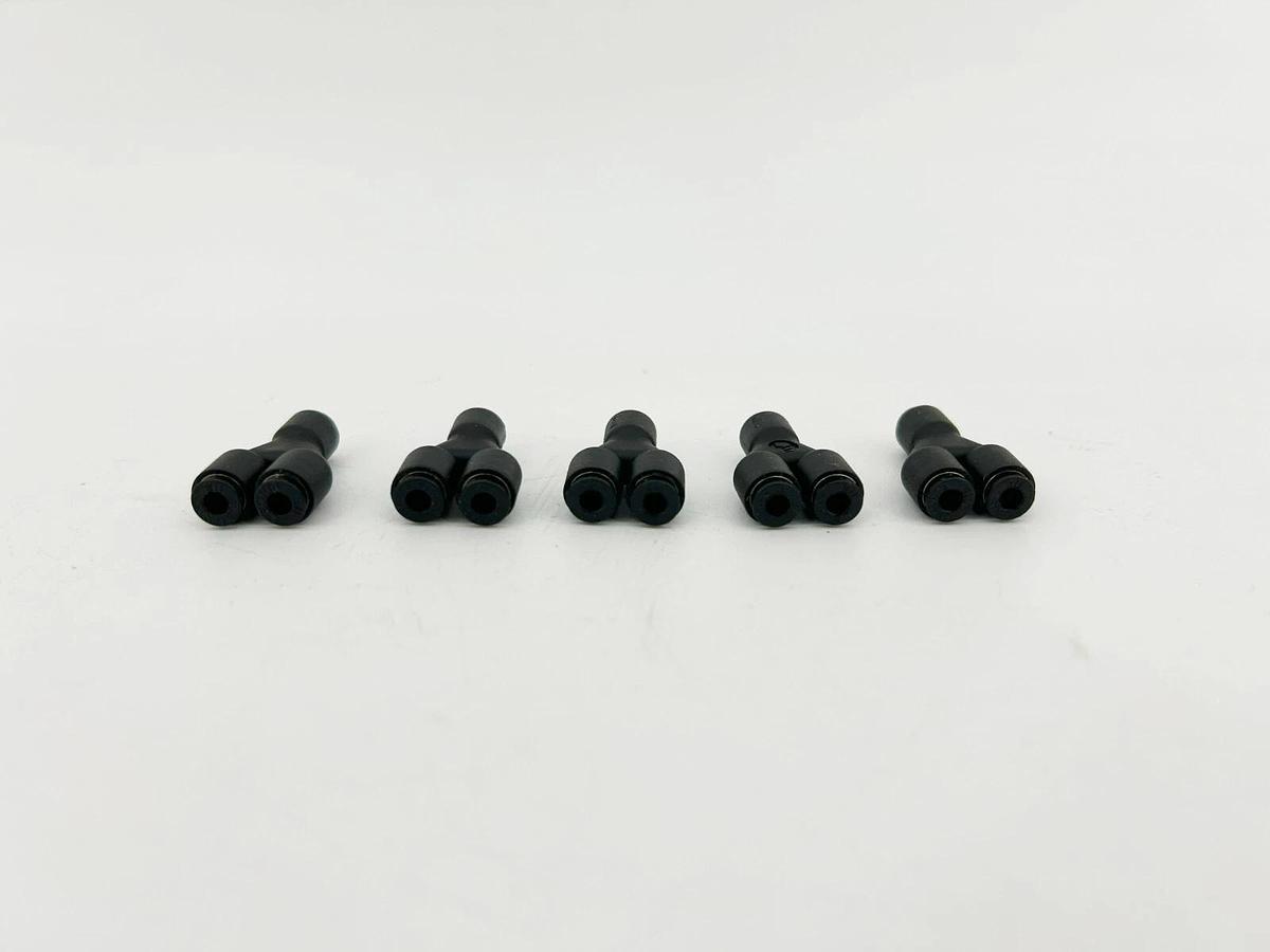 Lot of 5 New Lawson 62220 Fittings, 1/8" OD, Y Union, Glass Reinforced Nylon