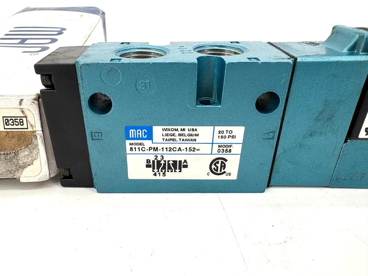 New MAC Valves 811C-PM-112CA-152 Solenoid Valve110/120V Coil