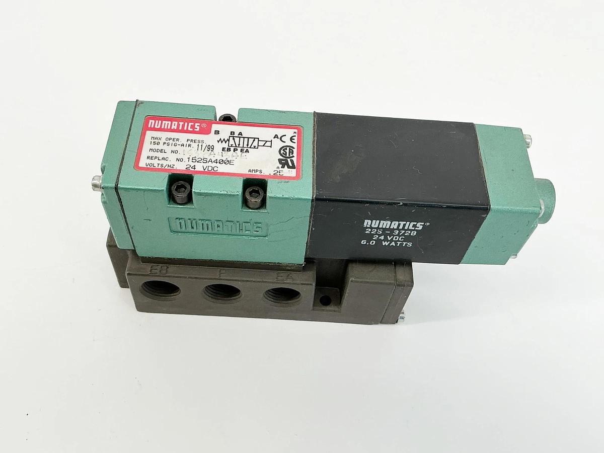 New Numatics 153SA43AE Solenoid Valve 24VDC 150PSIG .25 Replac.152SA400E No Box