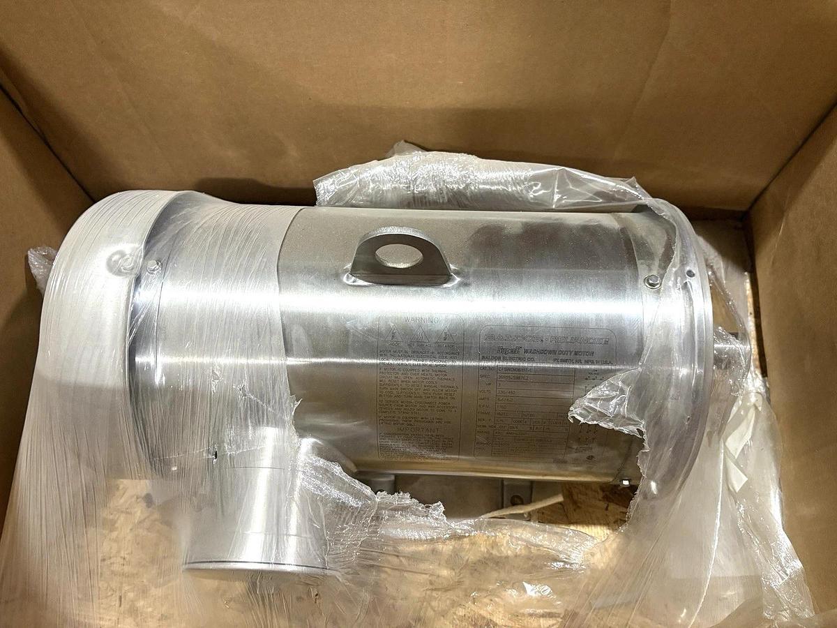 New Baldor CFSWDM3611T-E 3HP Washdown Motor TEFC 230/460V 1760RPM 182TC Frame