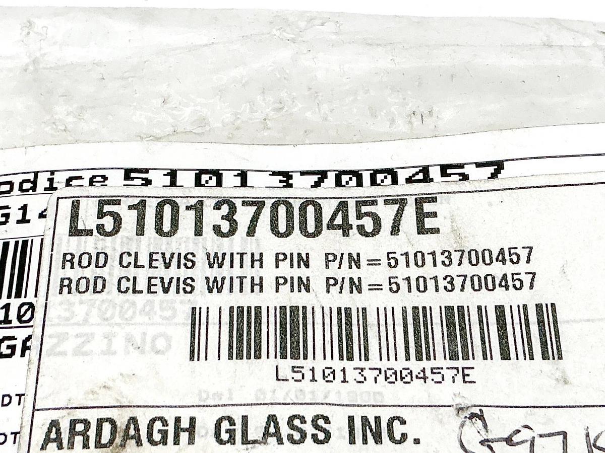 New Lot of 2 Forcella Con Perno 51013700457 Clevis Fastner M10X1.25 ZN