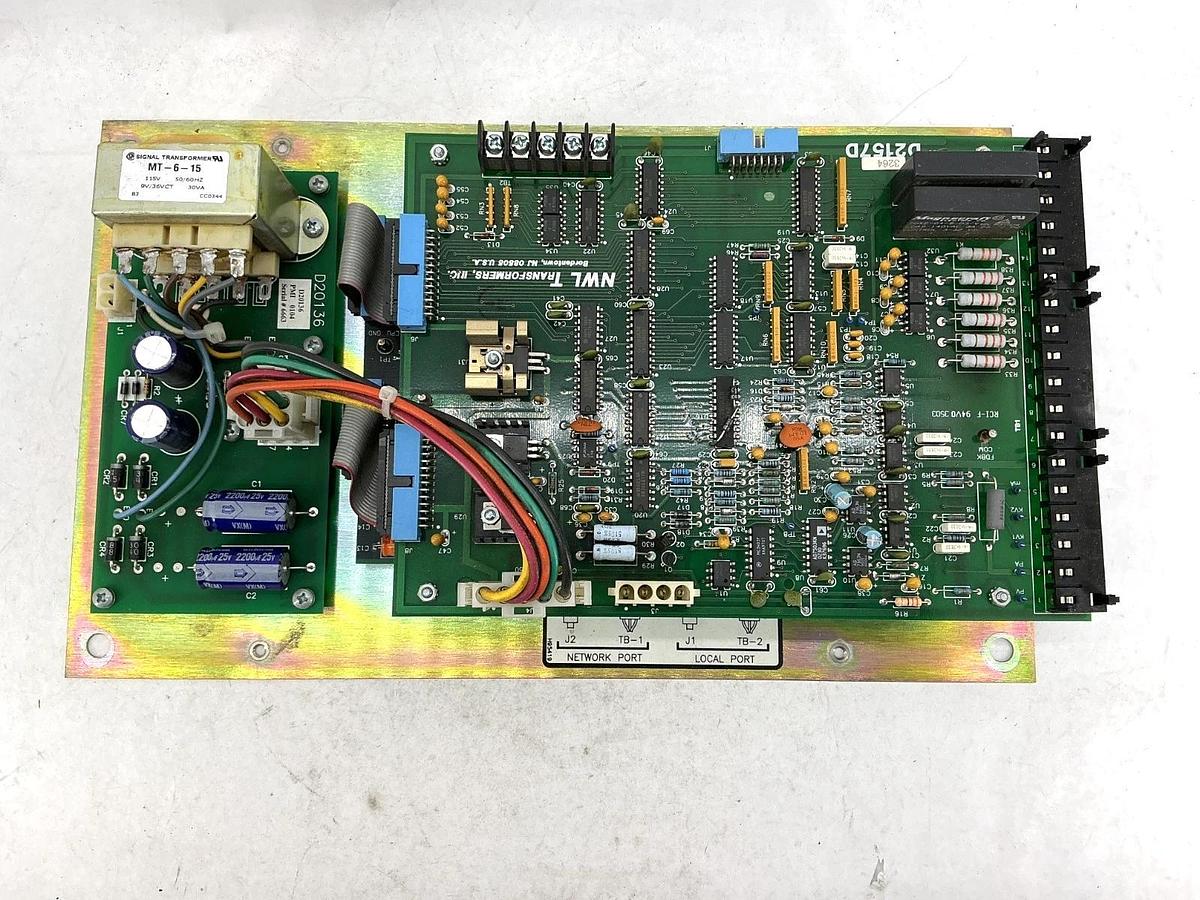 Used NWL Transformers D2157D Signal Optimizer PCB Circuit Board w/ D20136