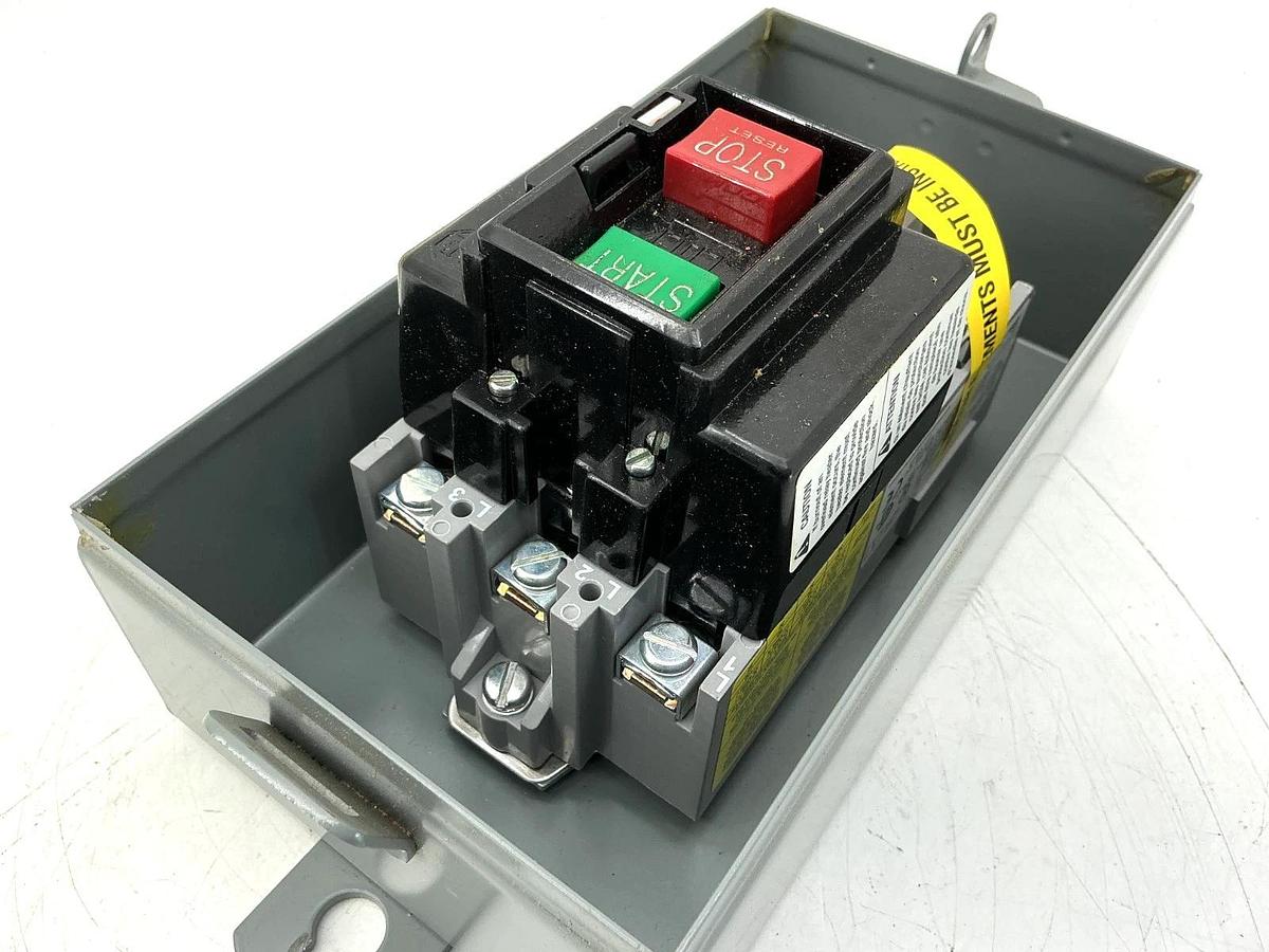 New Allen Bradley 609-BJW Ser K AC Manual Starter Pushbutton Size 1 3PH 600VAC