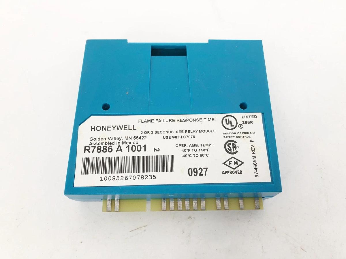 New Honeywell R7886A1001 Dynamic Self-Check Ultraviolet Amplifier 7800 Series
