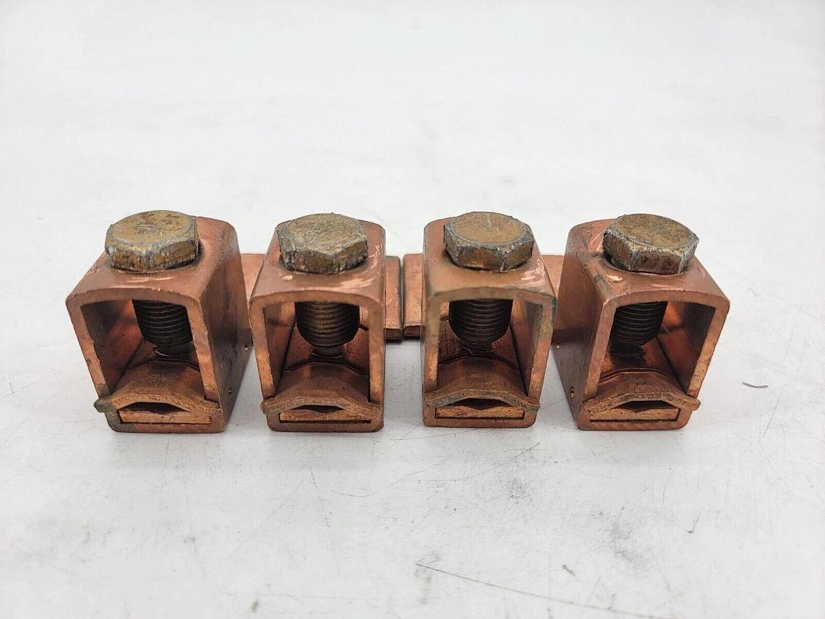 Used Lot of 4 Ilsco XT-500 Copper Lug 2/0-500 MCM
