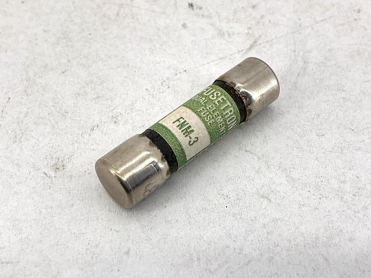 Lot of 3 New Bussmann FNM-3 Fusetron Dual-Element Fuse 3A 250V