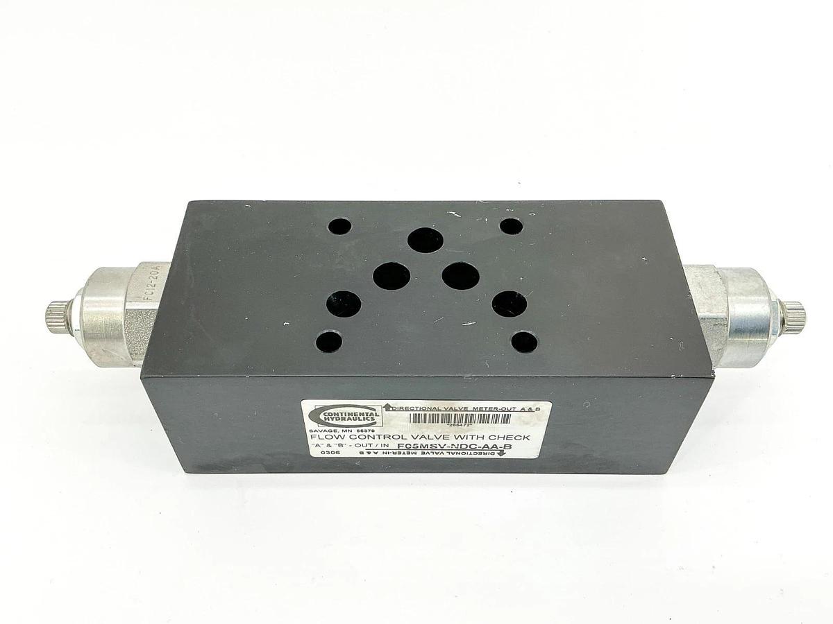 New Continental Hydraulics F05MSV-NDC-AA-B Flow Control Valve 265472 - No Box