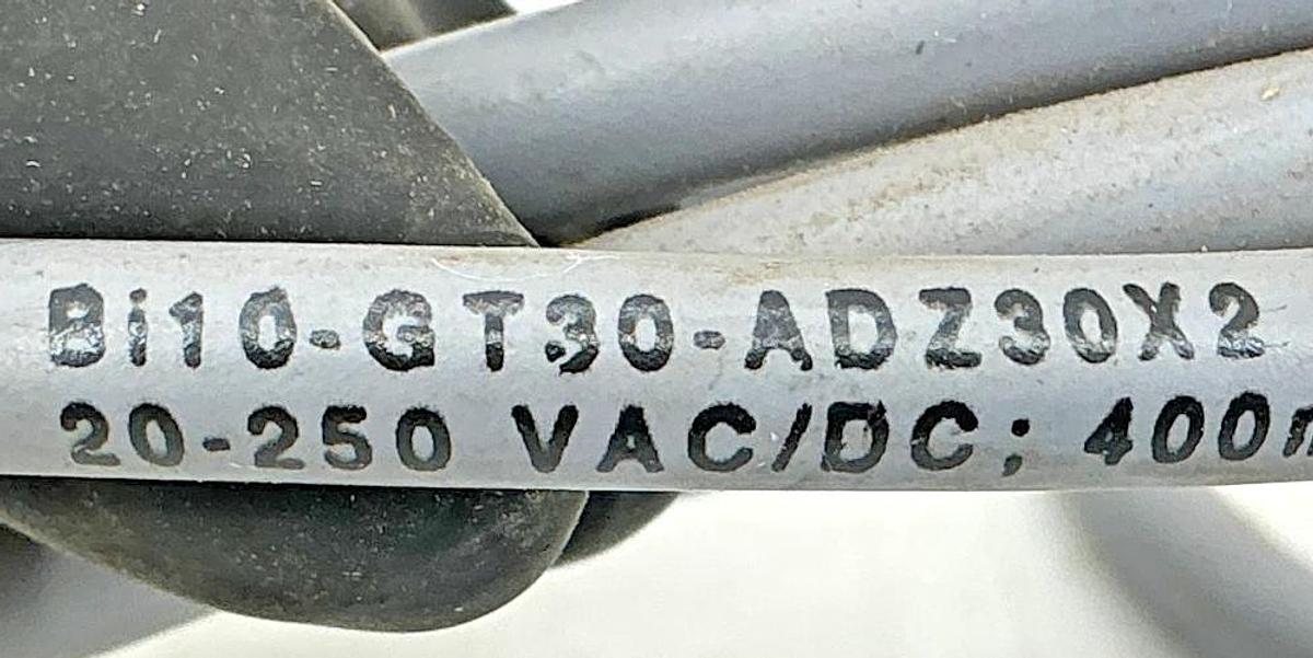 Used New Turck Bi10-GT30-ADZ30X2 Inductive Proximity Sensor Sn=10mm 20-250VAC/VDC