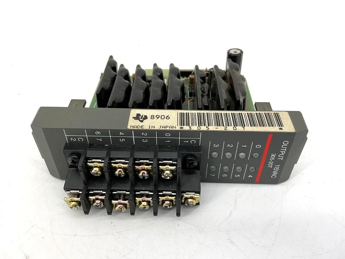Used Texas Instruments 305-20T Output Module 115VAC 1A 80-265VAC 50/60HZ 30520T