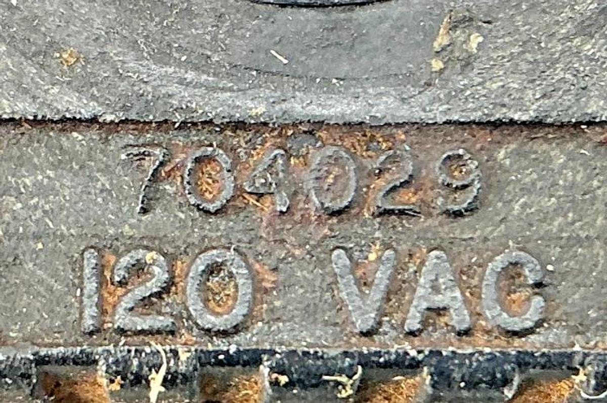 Used Waterman 704029 Coil 2-Wire 17W 120VAC 50/60HZ