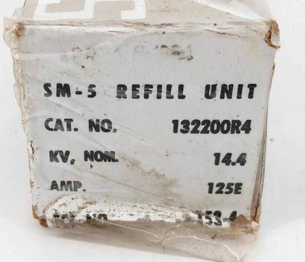New S&C 132200R4 SM-5 Fuse Refill 14.4 kV 125E Amps