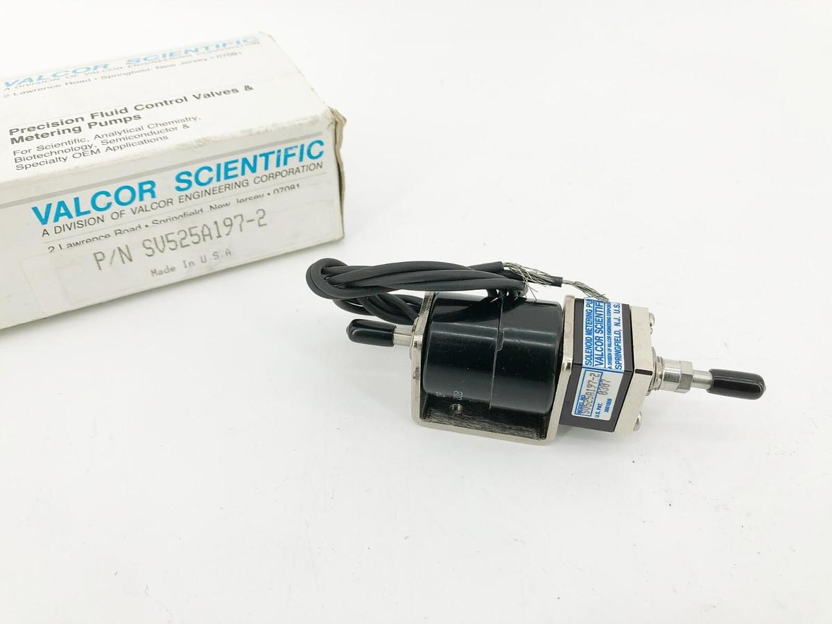 New Valcor Scientific SV525A197-2 Precision Dispensing Pump Solenoid Valve 24VDC