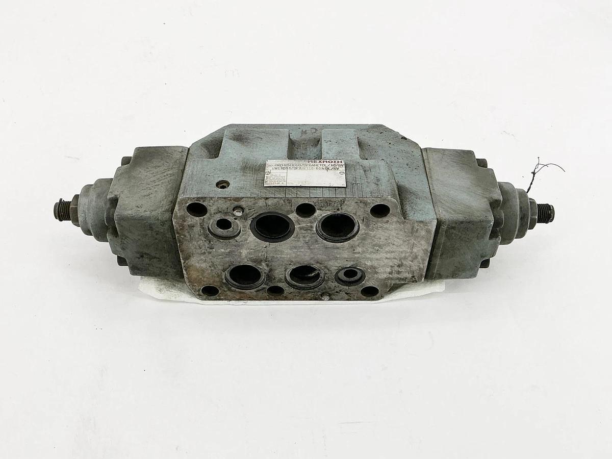Used Rexroth 4WE6D51/OFAW120-60NDL/5V Hydraulic Valve Base H-4WEH25HD50/OF6ANETDL/10/
