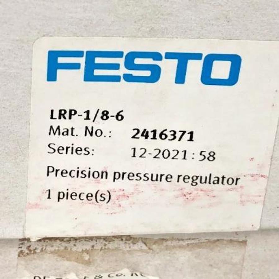 New Festo LRP-1/8-6 Precision Pressure Regulator 8 bar 2416371