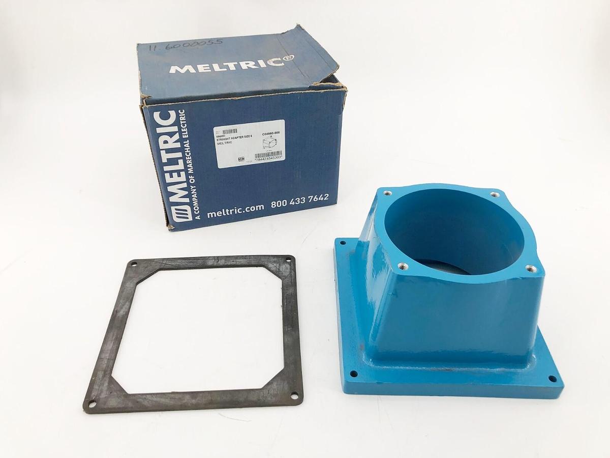 New Meltric 596M0 Straight Adapter Size 6 Painted Aluminum - No Hardware