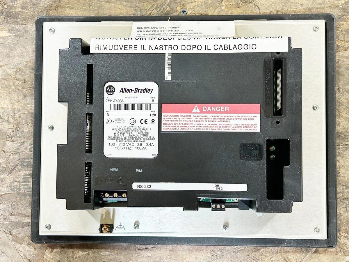 New Allen Bradley 2711-T10G8 Operator Interface 10" Display 640X480 Pixels 240V