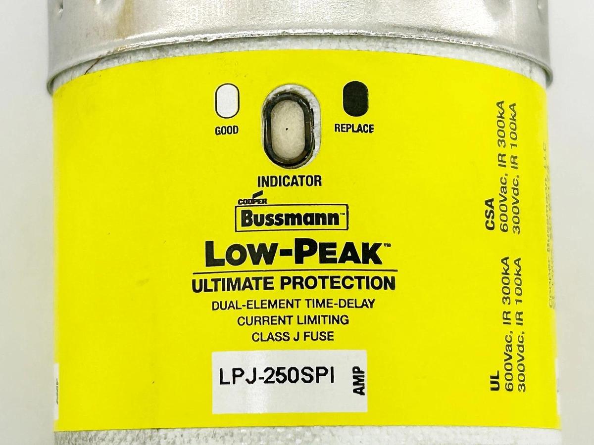 New Bussmann LPJ-250SPI Time Delay Fuse 250A 600V Class J