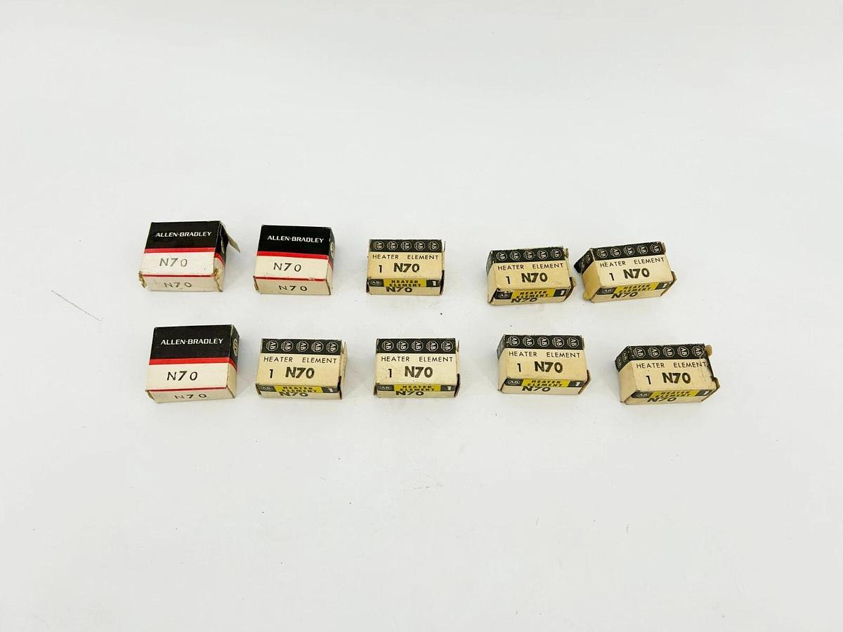 Lot of 10 New AB Allen Bradley N70 Overload Relay Heater Elements