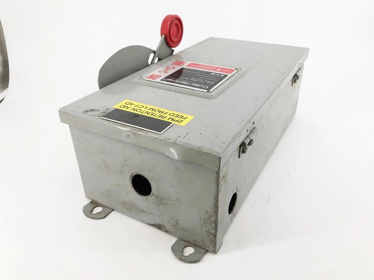 Used Cutler-Hammer DH221NDK Safety Switch Disconnect 30A 250VAC/DC