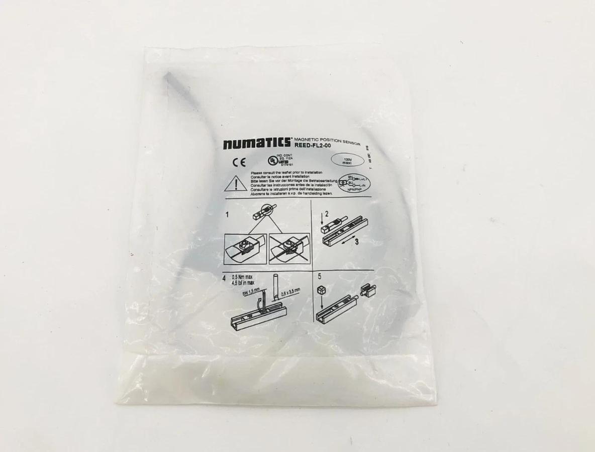 New Numatics REED-FL2-00 Magnetic Reed Switch 120VAC/DC Max